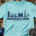 Amsterdam Grachten En Goud T-Shirt