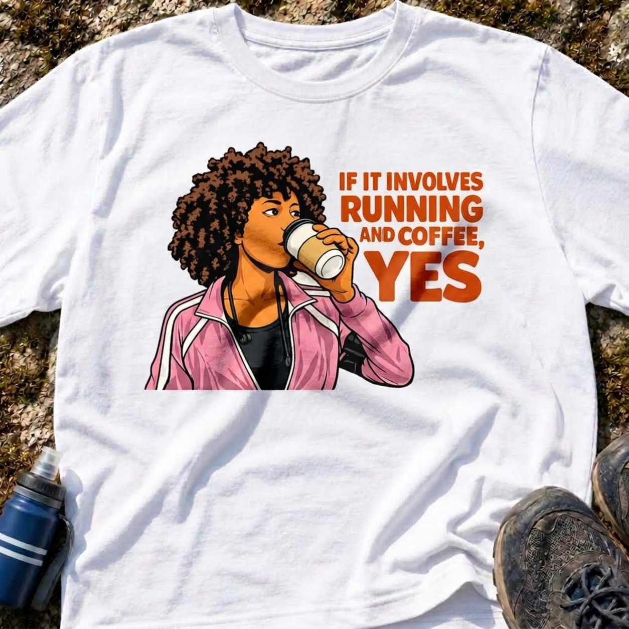 Running And Coffee T-shirt
