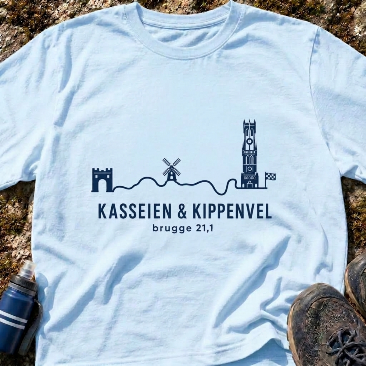 Brugge Kasseien En Kippenvel T-Shirt