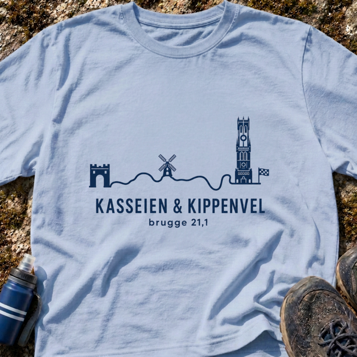 Brugge Kasseien En Kippenvel T-Shirt