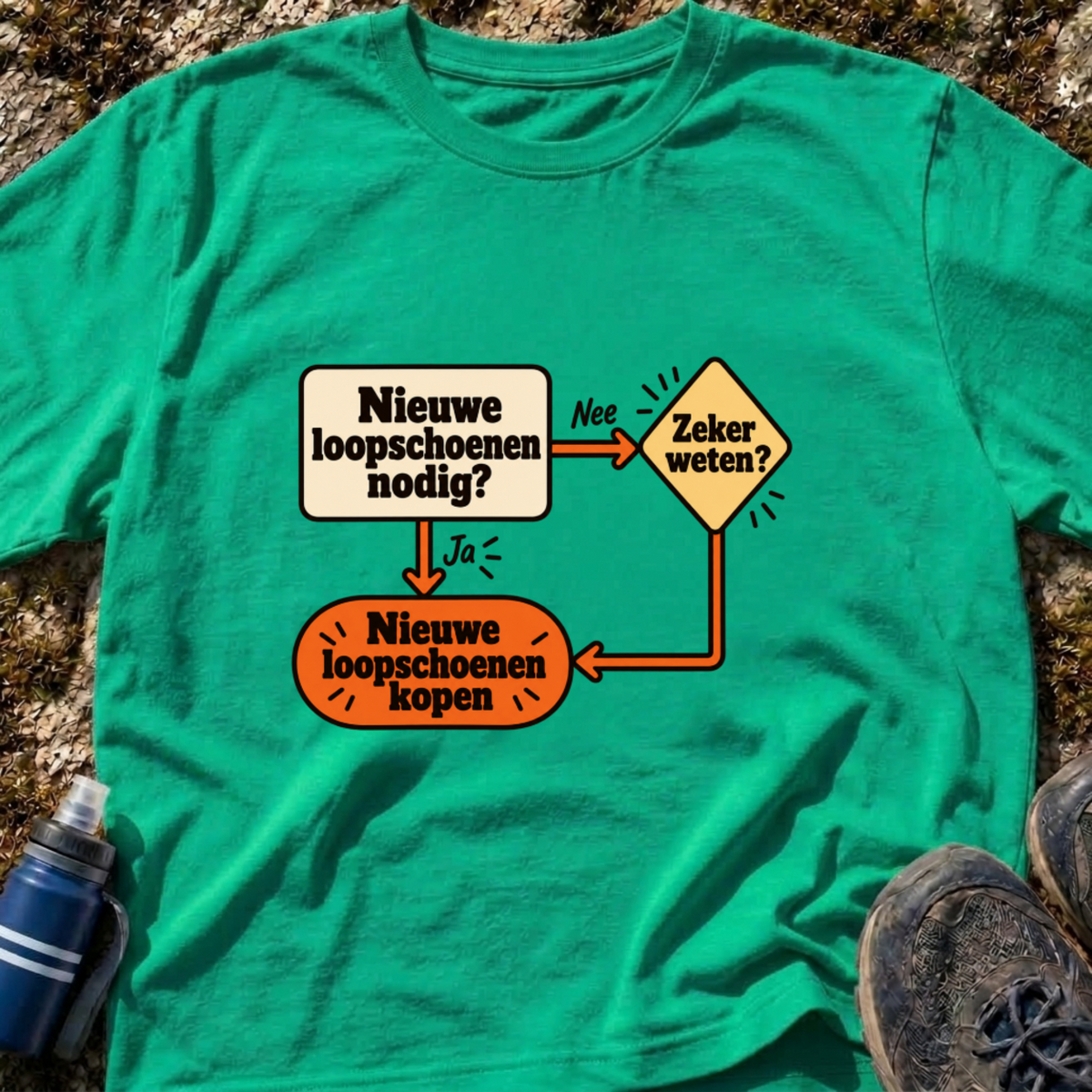 Flowchart Loopschoenen T-Shirt