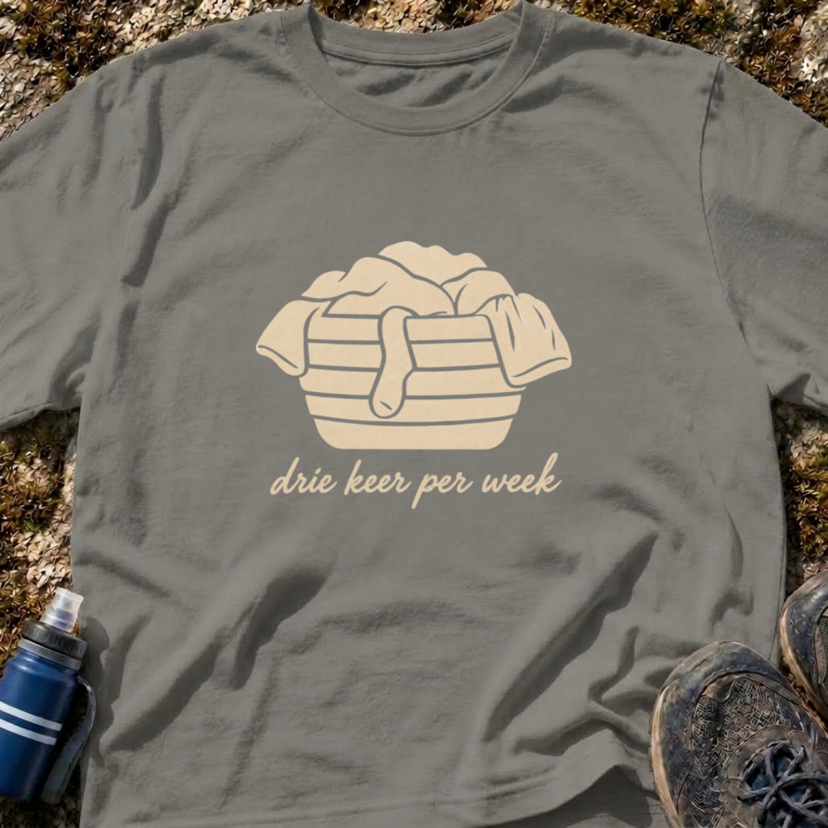 Overvolle Wasmand T-Shirt