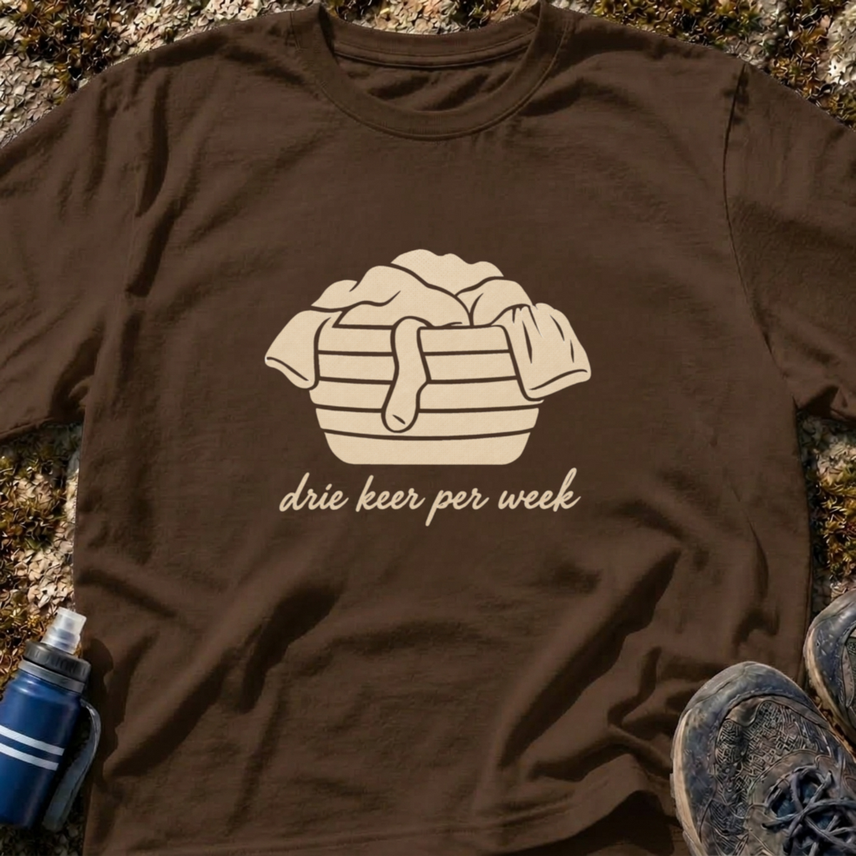 Overvolle Wasmand T-Shirt