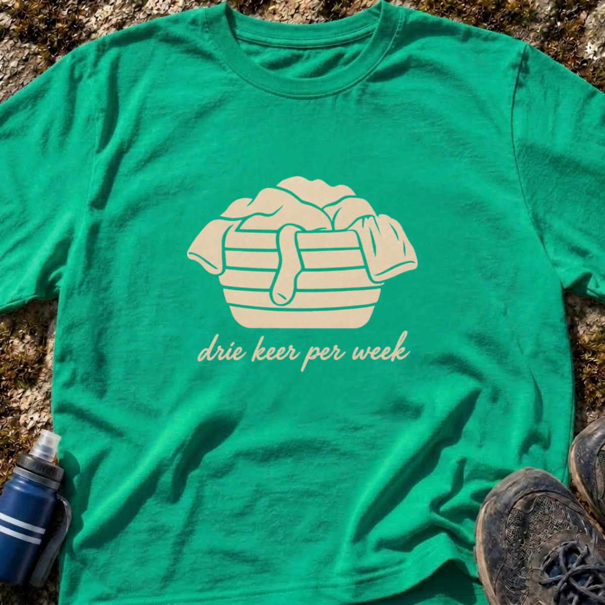 Overvolle Wasmand T-Shirt