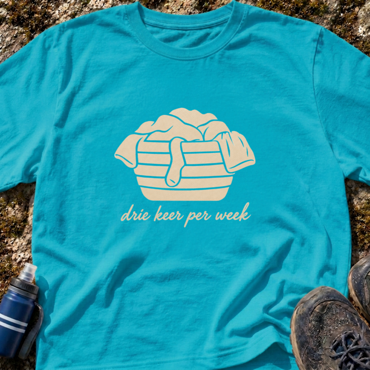 Overvolle Wasmand T-Shirt