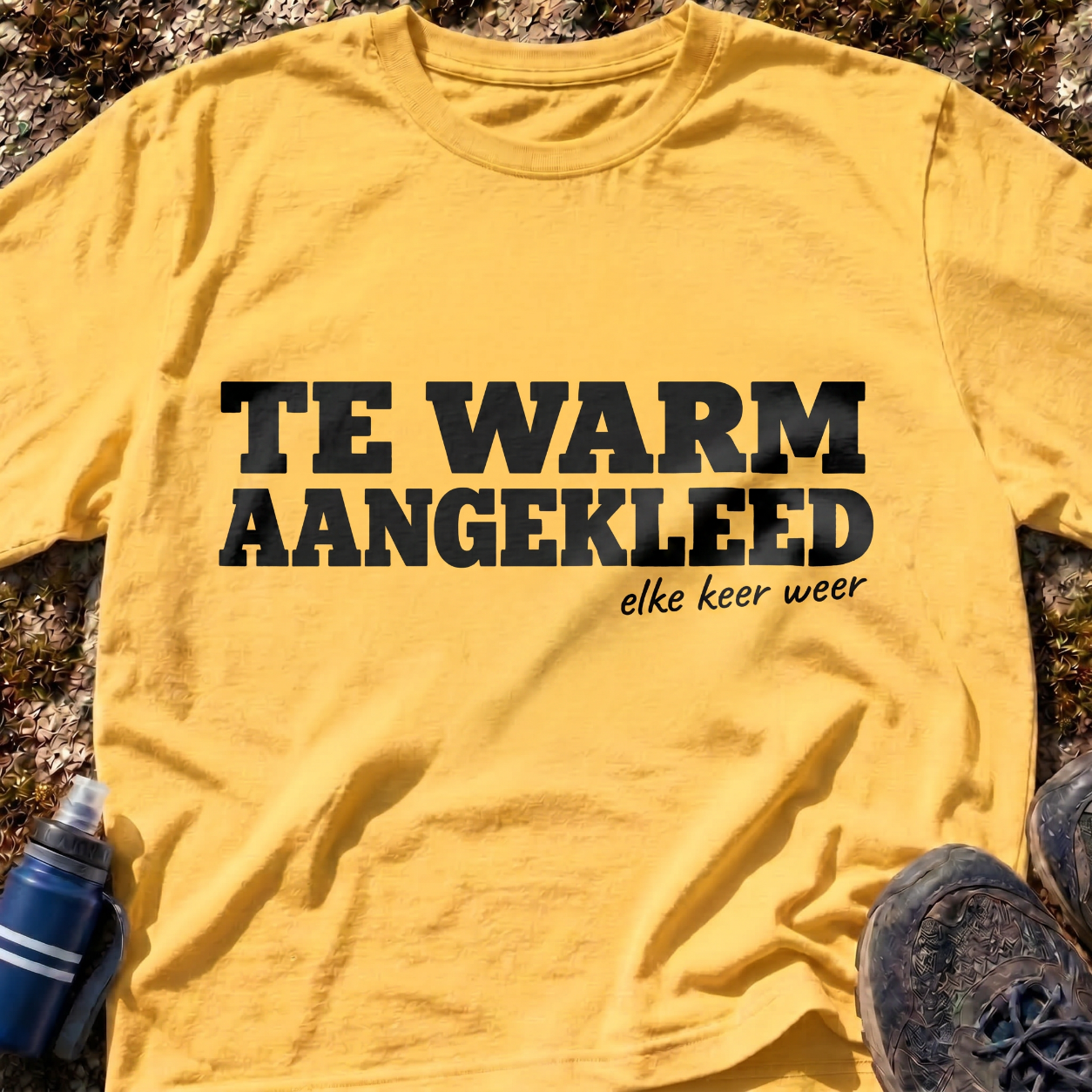 Te warm gekleed